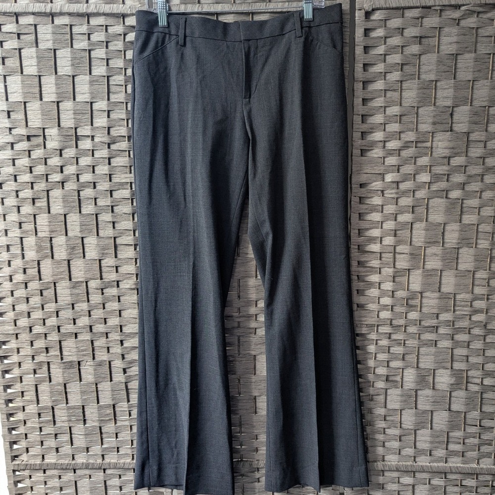 Gap Perfect Trouser Gray Stretch Straight Leg Professional Pants 8R Minimalist